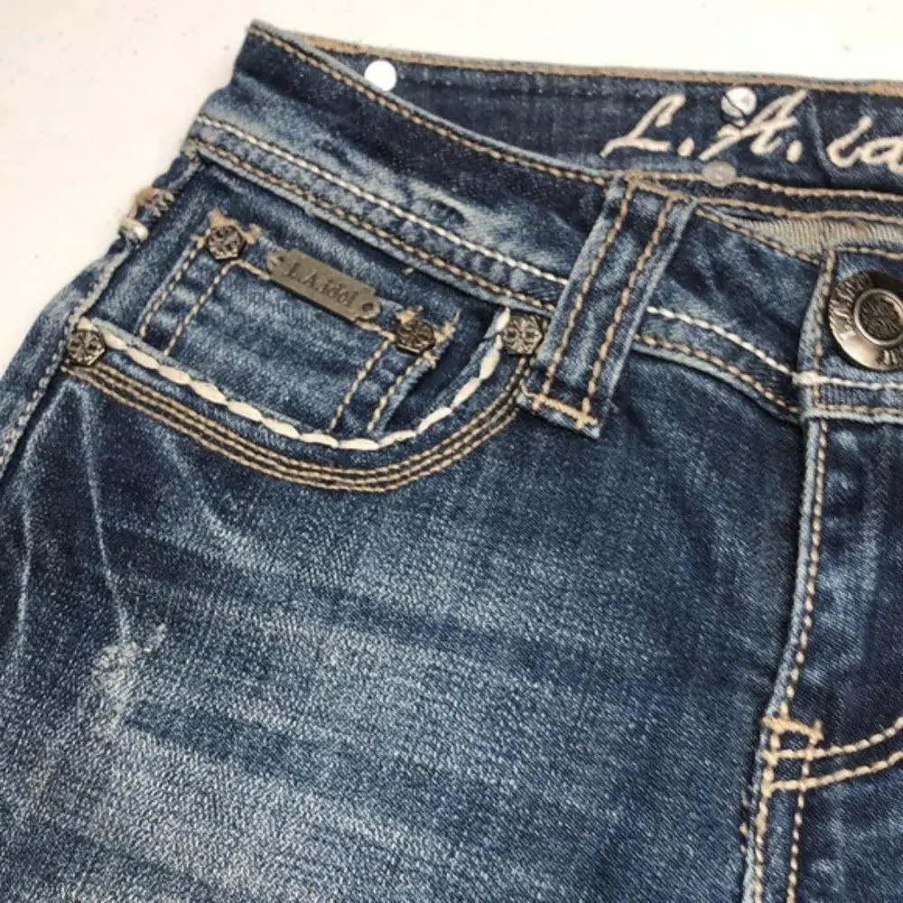 PREMIUM L.A. IDOL SKINNY FLAP JEANS 26x30 😎